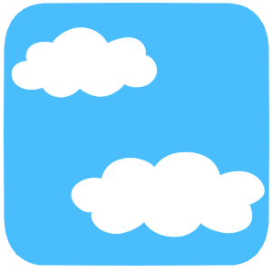 雲のファビコン イラスト